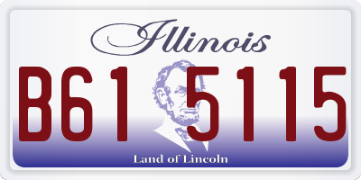 IL license plate B615115