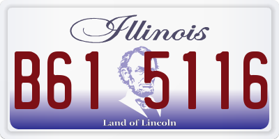 IL license plate B615116