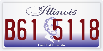 IL license plate B615118