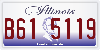 IL license plate B615119