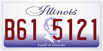 IL license plate B615121