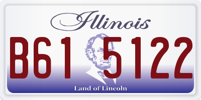 IL license plate B615122