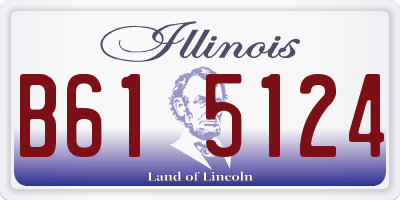 IL license plate B615124