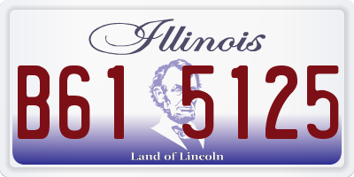 IL license plate B615125