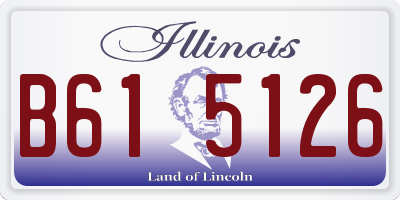 IL license plate B615126