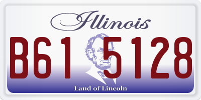 IL license plate B615128