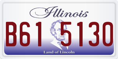 IL license plate B615130