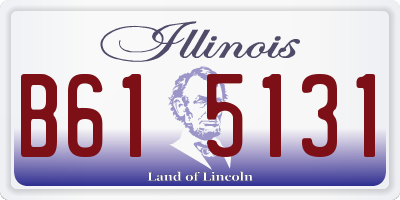 IL license plate B615131