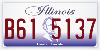 IL license plate B615137