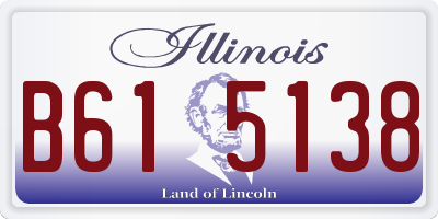 IL license plate B615138
