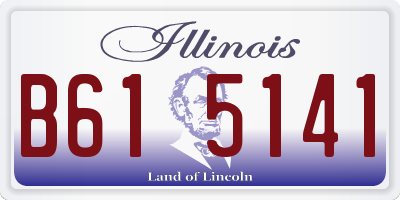 IL license plate B615141