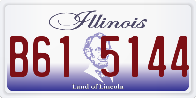 IL license plate B615144