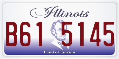 IL license plate B615145