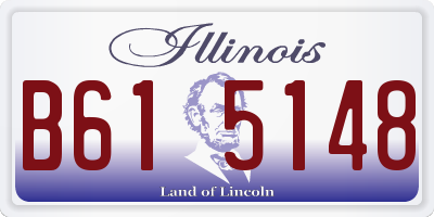 IL license plate B615148