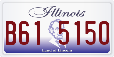 IL license plate B615150