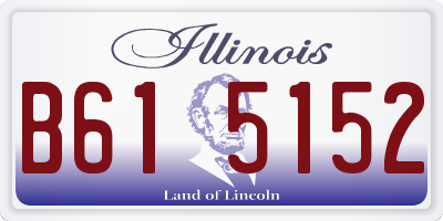 IL license plate B615152