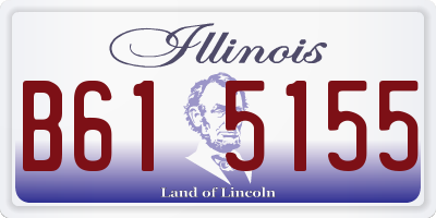 IL license plate B615155