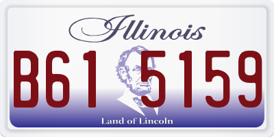 IL license plate B615159