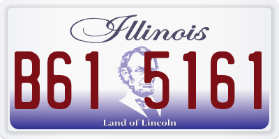 IL license plate B615161