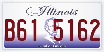 IL license plate B615162