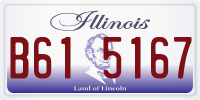 IL license plate B615167