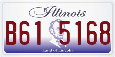 IL license plate B615168