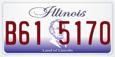 IL license plate B615170