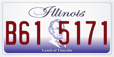 IL license plate B615171