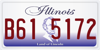 IL license plate B615172