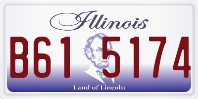 IL license plate B615174