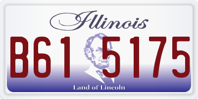 IL license plate B615175
