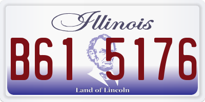 IL license plate B615176