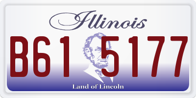 IL license plate B615177