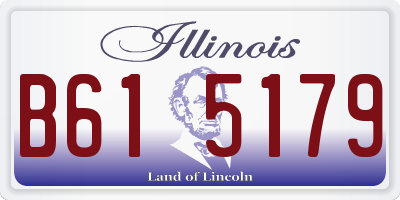 IL license plate B615179
