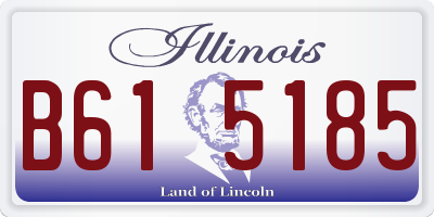 IL license plate B615185