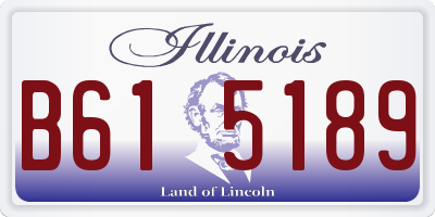 IL license plate B615189