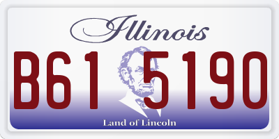 IL license plate B615190