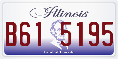 IL license plate B615195