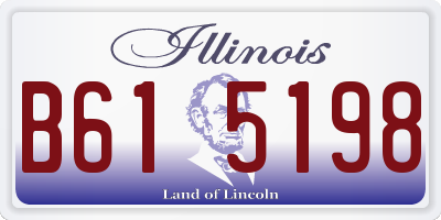 IL license plate B615198