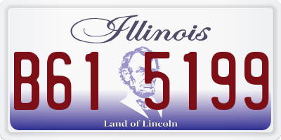 IL license plate B615199