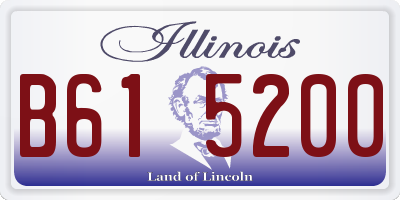 IL license plate B615200