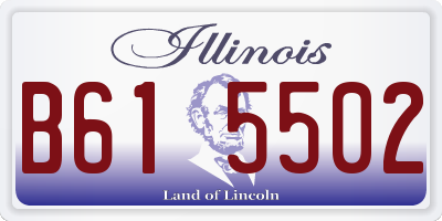 IL license plate B615502
