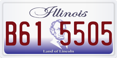 IL license plate B615505