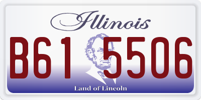 IL license plate B615506