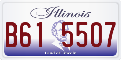 IL license plate B615507
