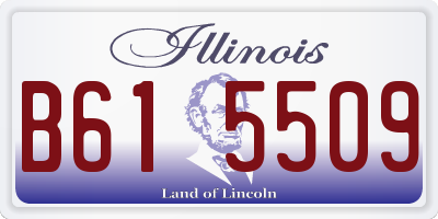 IL license plate B615509