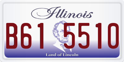 IL license plate B615510