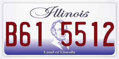 IL license plate B615512