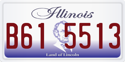 IL license plate B615513