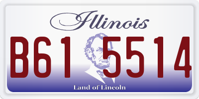 IL license plate B615514